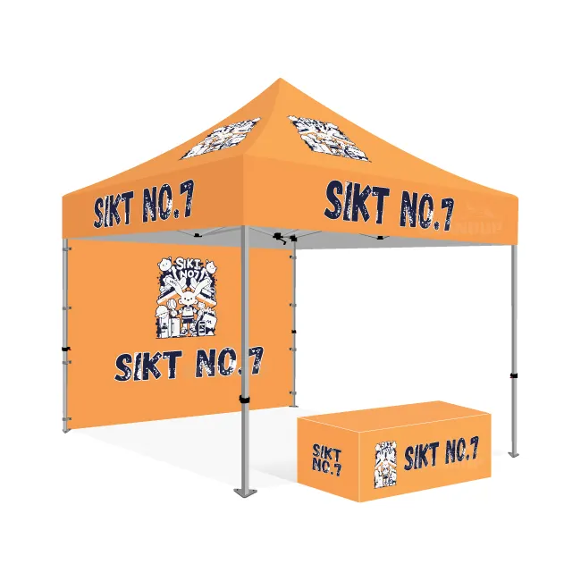 Custom 10x10 Promotional Branded Printed Gazebo Canopy Tent sidewall for market trade show tent