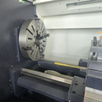 Torno CNC Horizontal de 2 Ejes CK6180 de Alta Rigidez con Guías Endurecidas, Flanqueado de Eje Reforzado para Trabajo Pesado, Pedidos de Gran Volumen