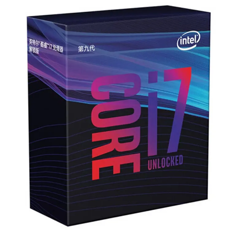 Processador Intel Core i7-9700K de oito núcleos, processador LGA1151 de entrega rápida, 3.6 GHz, oito threads, suporte DDR4 para desktop
