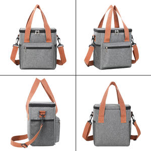 กระเป๋าเก็บอุณหภูมิอาหารแบบหุ้มฉนวนอะลูมิเนียมฟอยล์ IDEA GIFT สำหรับสำนักงาน กระเป๋าส่งอาหารกันน้ำแบบ Oxford พร้อมโลโก้ - Product Image 5