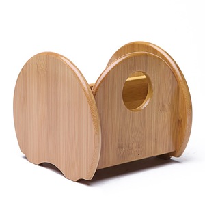 Bamboo Desktop Storage Box Rectangle Solid Wood Remote <b>Control</b> <b>Holder</b> Living Room Organizer - Product Image 5
