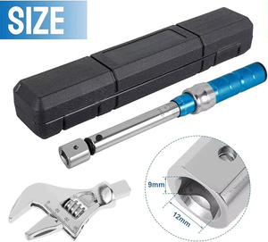 Clé dynamométrique réglable en acier inoxydable 5-35 Nm (métrique/im impérial) à embout ouvert de 1/2 pouce avec tête de cliquet à mâchoires interchangeables - Product Image 6