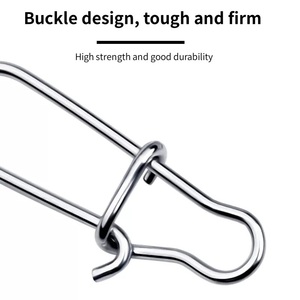 Connecteur pivotant à clip en acier inoxydable de haute qualité pour leurres de pêche sur glace et techniques de pêche à clip puissant - Product Image 5