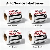 Autocollants de rappel de service d'entretien automobile pour changement d'huile personnalisés, autocollants en vinyle amovibles, écologiques et imperméables pour voitures