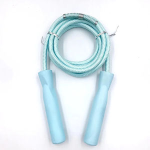 <span class=keywords><strong>Corde</strong></span> à sauter colorée professionnelle poignée en plastique solide longue pour un usage domestique vitesse élever cordes à sauter pour enfants et adultes - Product Image 2