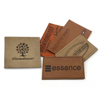 Vêtements personnalisés en relief Nom de marque Logo Etiquette en cuir PU Patches