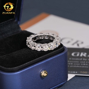 Nuovi Arrivi: Anello Moissanite dal Design Hip Hop, Test Diamante Superato, <span class=keywords><strong>Argento</strong></span> S925, Anello da <span class=keywords><strong>Uomo</strong></span> con Diamanti Incastonati - Product Image 4
