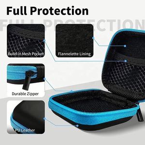 Estuche Rígido Portátil Mini de EVA al por Mayor, Colores Personalizados, Bolsa de Almacenamiento Impermeable para Auriculares con Cable y Cable de Datos - Product Image 3