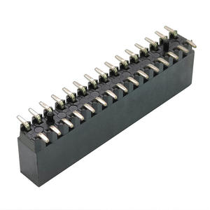 Настраиваемые разъемы-гнезда для монтажа на печатную плату, двухрядные, <span class=keywords><strong>2</strong></span>*15 контактов, шаг <span class=keywords><strong>2</strong></span>.54 мм, PA6T, позолоченные, для поверхностного монтажа (SMT) - Product Image 1
