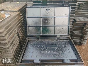 정동 브랜드 사각형 무소음 <span class=keywords><strong>CI</strong></span> 맨홀 커버 800*800 A15 B125 C250 D400 DI 잠금장치 포함 ISO 9001 인증 - Product Image 6