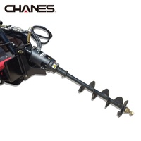 Direct usine : Tarière pour mini-chargeuse compacte, pelleuse de trous de poteaux, compatible Dingo Kanga Digga, avec moteur de couple pour excavatrice