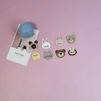 Meilleures ventes : Accessoires capillaires décoratifs brodés, pinces à cheveux, autocollants en tissu toile à motifs lapin mignon et petit ours de dessin animé