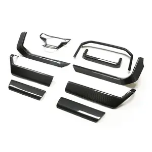 Dry Carbon Interior Trims For Ford F150 Raptors 2021+ Real Carbon Fiber Dashboard Console Trims Sticker