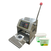 Machine de scellage manuelle pour boîtes à macarons, scelle 6 pièces à la fois, machine d'emballage compacte pour desserts et pâtisseries