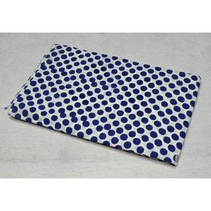 Tela de algodón azul con lunares, estampado en bloque Bagru Kalamkari, 43/44 pulgadas de ancho - Product Image 3