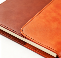Cuaderno A5 de piel sintética de vaca con tacto suave, con botón a presión de mármol, 100 hojas de papel forrado con protección para los ojos, diario de negocios