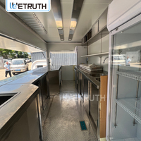 Wetruth DOT Food Trailer 16ft Mini Camion avec Fenêtres en Verre Fournisseurs Vérifiés pour Chariots à Hot-dogs BBQ Remorques Alimentaires Entièrement Équipées