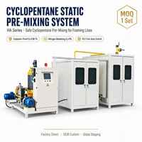 Station de pré-mélange de cyclopentane antidéflagrante, système de mélange automatique de polyol pour ligne de moussage PU haute pression