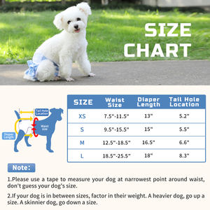 Couches <span class=keywords><strong>pour</strong></span> chiens réutilisables, couches lavables de qualité supérieure <span class=keywords><strong>pour</strong></span> chiens, hautement absorbantes, couches <span class=keywords><strong>pour</strong></span> petits chiens <span class=keywords><strong>pour</strong></span> l'incontinence et la chaleur - Product Image 2