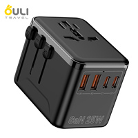 Adaptateur de voyage universel GaN Multi Plug Socket Worldwide Power Adapter International Portable
