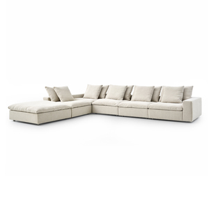 <span class=keywords><strong>Design</strong></span> <span class=keywords><strong>moderno</strong></span> a forma di L Lounge Suite divano rosso bianco divano Nordic soggiorno mobili divano Set per casa soggiorno Set - Product Image 2