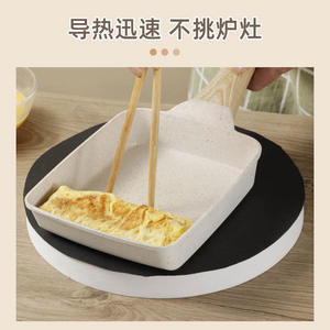 กระทะทอดทามาโกะยากิระดับพรีเมียมพร้อมเคลือบหินไมแฟนไม่ติดกระทะสำหรับทอดไข่ทำแพนเค้กใช้ในบ้าน - Product Image 2