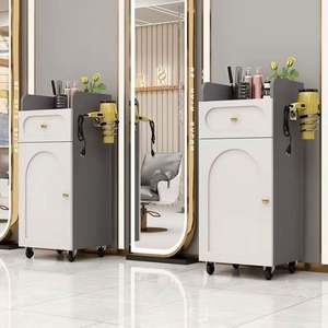 Armoire de rangement multifonctionnelle pour salon de coiffure et de coiffure, design moderne, outils de barbier, organisation au sol pour chambre à coucher - Product Image 6