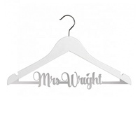 Porte-robe de mariage en acrylique, joli cintre pour robe, en plexiglas blanc, avec une barre prénom personnalisable, paillettes