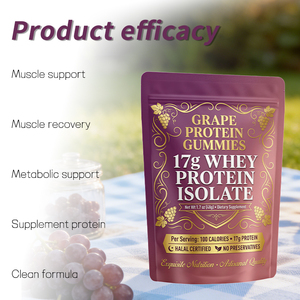 グリーンパイ プライベートレーベル マッスルビルド スポーツニュートリション 低カロリー ホエイプロテインアイソレート 高タンパク質グミ - Product Image 2