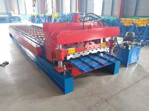 Tuile émaillée en acier de couleur entièrement automatique domestique laminage de panneau de toit mince en acier de couleur métallique formant la <span class=keywords><strong>machine</strong></span> - Product Image 3
