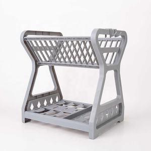 Égouttoir à vaisselle en plastique Gloway, populaire, double couche, pour évier, avec support pour ustensiles et couverts, rangement de cuisine - Product Image 3
