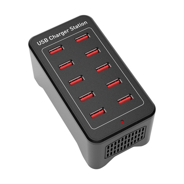 10/15/20 Port USB-C PD 100W Fast Charging Station Universal Desktop Charger QC3.0 PD3.0 Functions OCP EU for Multiple Devices