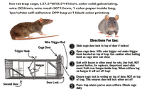 Offre Spéciale Cage de piège à rats vivants de haute qualité Piège à souris efficace et sans cruauté Lutte contre les rongeurs