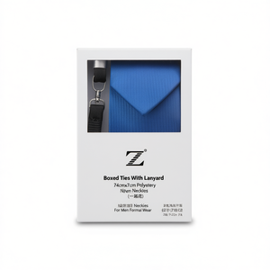 Cravates en boîte avec cordon 74cmx7cm en polyester pour hommes, pour tenue formelle - Product Image 2