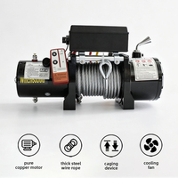 Treuil électrique 12V/24V pour bateau, petit, robuste, à commande électrique, 13500 lb, en promotion