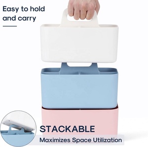 Wholesale Multipurpose Eco-Friendly Modern Glossy Rectangle Metal <b>Caddy</b> Organizer Stack Able Handle Lightweight Compact <b>Food</b> - Product Image 2