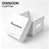 Cajas de Regalo Rígidas con Logotipo Personalizado, Impresas de Lujo, con Base y Tapa, Orificio para Colgar, Embalaje de Papel Reciclable, Forro de Esponja para Cosméticos y Belleza