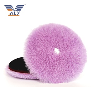 Almohadillas compuestas para pulido de coche de lana natural de 6 pulgadas, almohadilla de lana para Restauración de Pintura, almohadilla de corte de lana para detalles de coche para pulido automático - Product Image 1