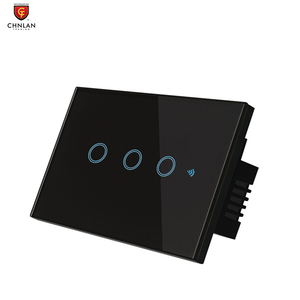 2.4G <span class=keywords><strong>WIFI</strong></span> tuya chuyển đổi ánh sáng thông minh interrupteur chúng tôi tiêu chuẩn hẹn giờ kiểm soát tường thiết bị chuyển mạch Glass 1/2/3/4 gang phổ làm việc Alexa - Product Image 2