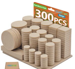 Coussinets de meubles de qualité supérieure 133 135 ou 300 pièces Meilleurs protecteurs de sol en <span class=keywords><strong>bois</strong></span> Coussinets en <span class=keywords><strong>feutre</strong></span> pour pieds de meubles - Product Image 1