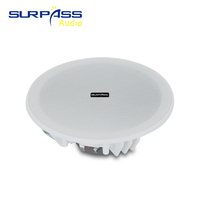 Haut-parleur de plafond sans fil BT615 intégré pour musique d'ambiance commerciale, haut-parleur de plafond à son surround