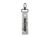 Pendentif réfléchissant Jareflex en PVC jaune argenté avec texte personnalisé, fermoir à boucle, accessoire pour sac à dos, sac à main, bagage, porte-clés, sac de sport