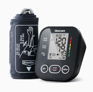 เครื่องวัดความดันโลหิตดิจิตอล <span class=keywords><strong>Sinocare</strong></span> หน้าจอ LCD ขนาดใหญ่ พร้อมหน่วยความจำ วัดความดันโลหิต พร้อมสายรัดแขน - Product Image 3