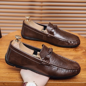<span class=keywords><strong>Zapatos</strong></span> <span class=keywords><strong>Tods</strong></span> para Hombre, Nuevo Modelo, Casuales de Negocios, Transpirables, Antideslizantes, Parte Superior de PU Artificial, Mocasines de Punta Redonda Británicos de Alta Gama - Product Image 1