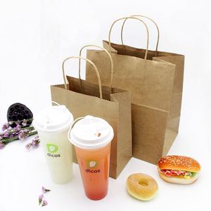 Bolsas de Papel Kraft Resistentes al por Mayor para Té, Cerveza, Jugo, Café y Vino, para Bebidas para Llevar, con Accesorios Completos de Cinta - Product Image 2