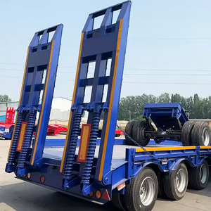 Remorque Lowboy diesel robuste de haute qualité Nouveau pour le transport de machines lourdes Semi-remorque Échelle mécanique gauche - Product Image 6