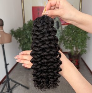 Cheveux vierges bruts vietnamiens 100% naturels 100g pour tressage au crochet effet plume, extensions de cheveux humains super <span class=keywords><strong>double</strong></span> drawn - Product Image 4