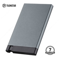 TILONSTAR portefeuille en métal porte-cartes de crédit étui pour cartes de visite portefeuille en aluminium porte-cartes Pop-Up