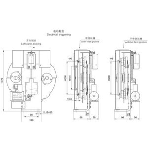 Régulateur de vitesse d'ascenseur Hebei Dongfang XS9C 0,5-1,75 m/s, câble métallique de 6 mm, diamètre de la poulie de 200 mm - Product Image 2