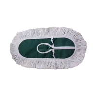 Recharge de tête de vadrouille plate en polyester sergé de 60cm de grande surface, vadrouille à poussière en coton remplaçable pour le nettoyage des sols vente en gros